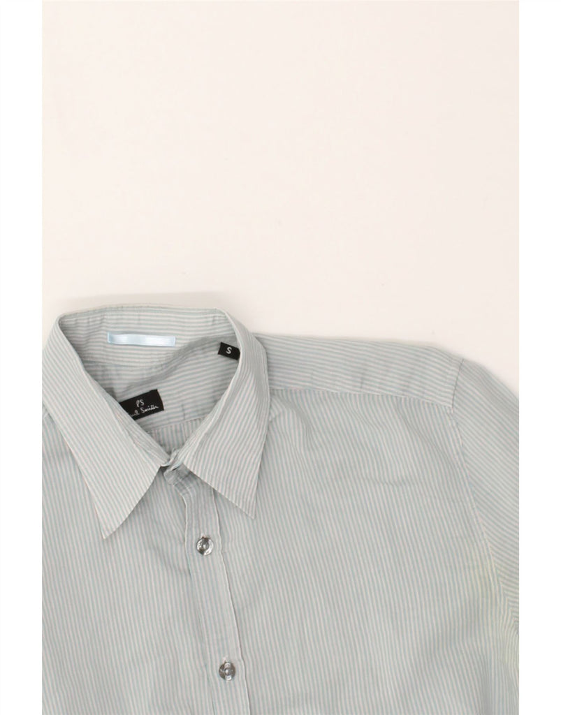 PAUL SMITH Mens Shirt Small Green Pinstripe Cotton | Vintage Paul Smith | Thrift | Second-Hand Paul Smith | Used Clothing | Messina Hembry 