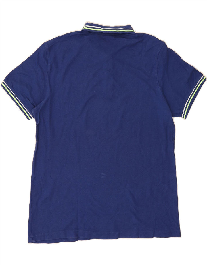 LOTTO Mens Polo Shirt XL Blue Vintage Lotto and Second-Hand Lotto from Messina Hembry 