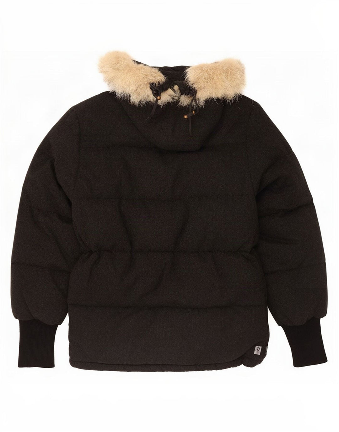 Moncler Mens Hooded Padded Jacket UK 36 Small Black Wool