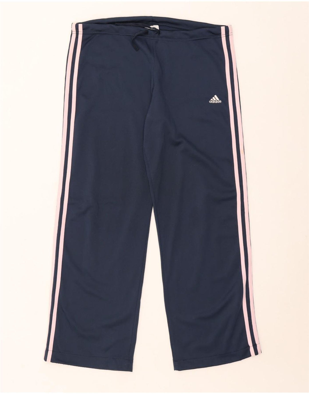 Adidas Mens Tracksuit Trousers Large Navy Blue Polyester