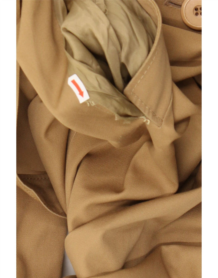 NINO Womens Double Breasted Coat UK 16 Medium Brown Polyester Vintage NINO and Second-Hand NINO from Messina Hembry 