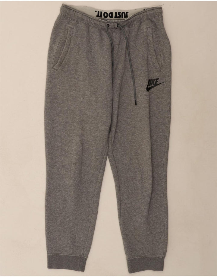 NIKE Womens Tracksuit Trousers Joggers UK 14 Medium Grey Cotton Vintage Nike and Second-Hand Nike from Messina Hembry 