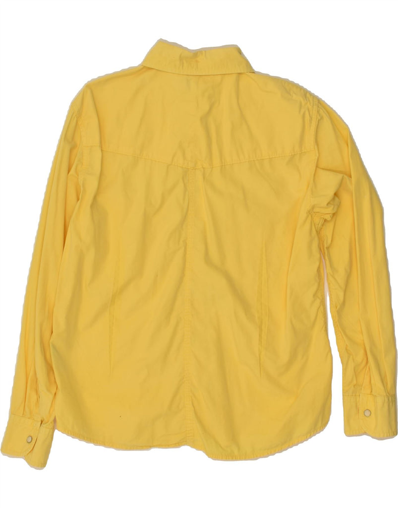 ONYX Womens Shirt UK 14 Medium Yellow Cotton | Vintage Onyx | Thrift | Second-Hand Onyx | Used Clothing | Messina Hembry 