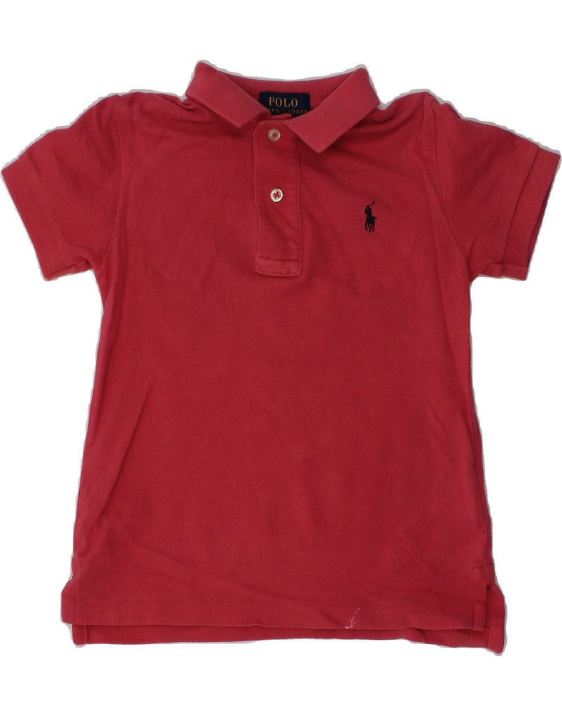 POLO RALPH LAUREN Girls Polo Shirt 2-3 Years Red Cotton | Vintage Polo Ralph Lauren | Thrift | Second-Hand Polo Ralph Lauren | Used Clothing | Messina Hembry 