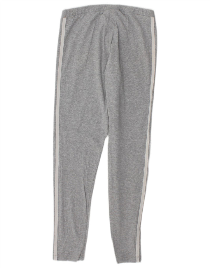 Adidas Womens Leggings UK 10 Small Grey Cotton