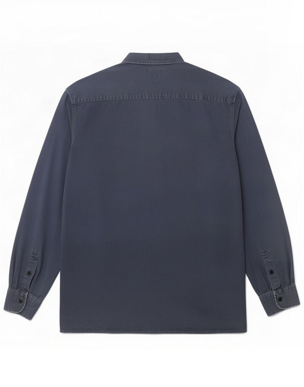 Schott Mens Shirt Large Blue Cotton