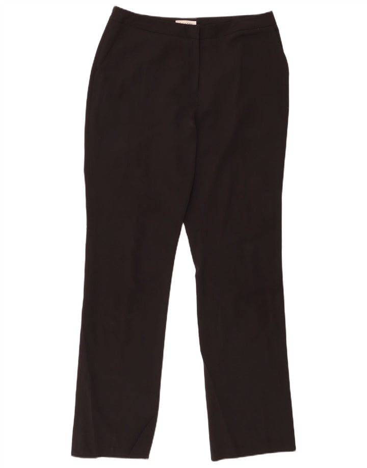 CALVIN KLEIN Womens Straight Suit Trousers W28 L30 Black Polyester