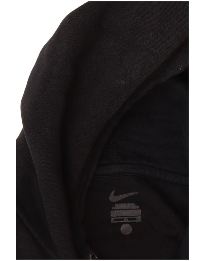 NIKE Mens Hoodie Jumper XL Black Cotton