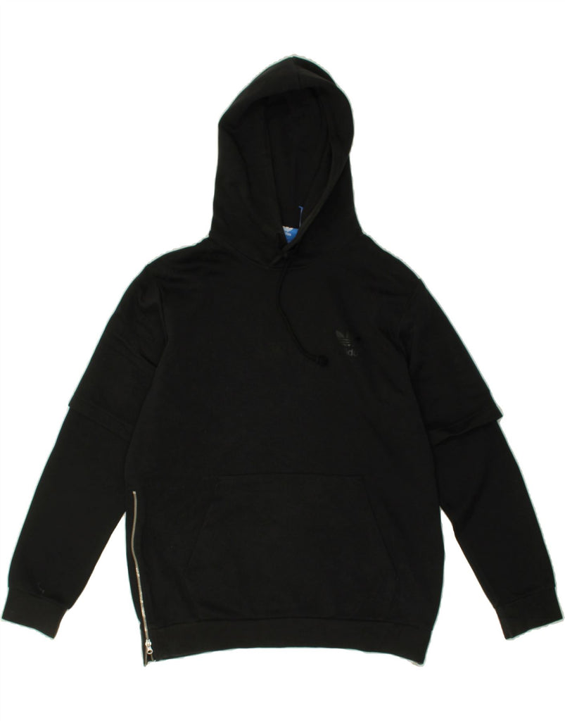 ADIDAS Mens Hoodie Jumper Medium Black | Vintage Adidas | Thrift | Second-Hand Adidas | Used Clothing | Messina Hembry 