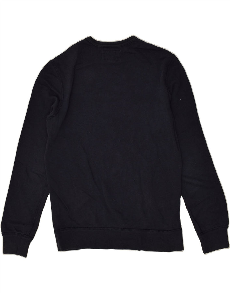 RALPH LAUREN Mens Graphic Sweatshirt Jumper Small Navy Blue Cotton | Vintage Ralph Lauren | Thrift | Second-Hand Ralph Lauren | Used Clothing | Messina Hembry 