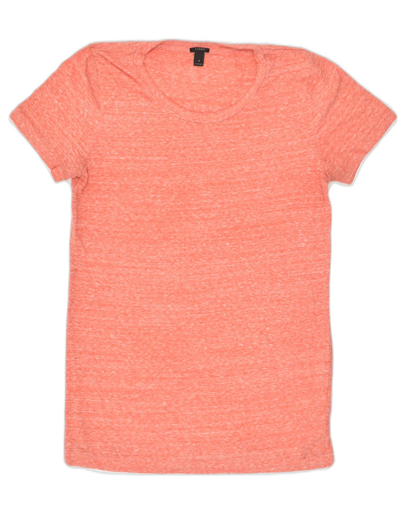 J. CREW Mens T-Shirt Top Small Orange Flecked Cotton | Vintage J. Crew | Thrift | Second-Hand J. Crew | Used Clothing | Messina Hembry 