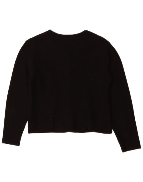 Country Line Womens Cardigan Sweater EU 36 Small Black Polyacrylic