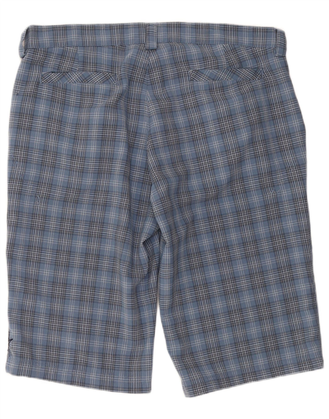 IGUANA Mens Chino Shorts W36 Large Blue Check Polyester