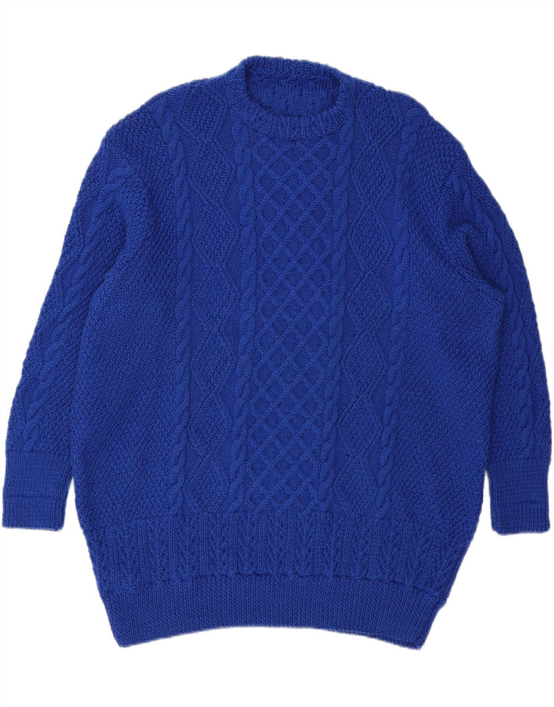 VINTAGE Mens Crew Neck Jumper Sweater 2XL Blue Vintage Vintage and Second-Hand Vintage from Messina Hembry 