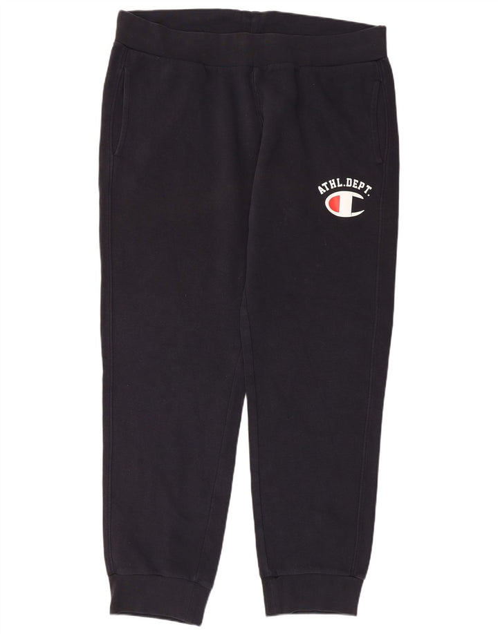 CHAMPION Mens Tracksuit Trousers Joggers 2XL  Black