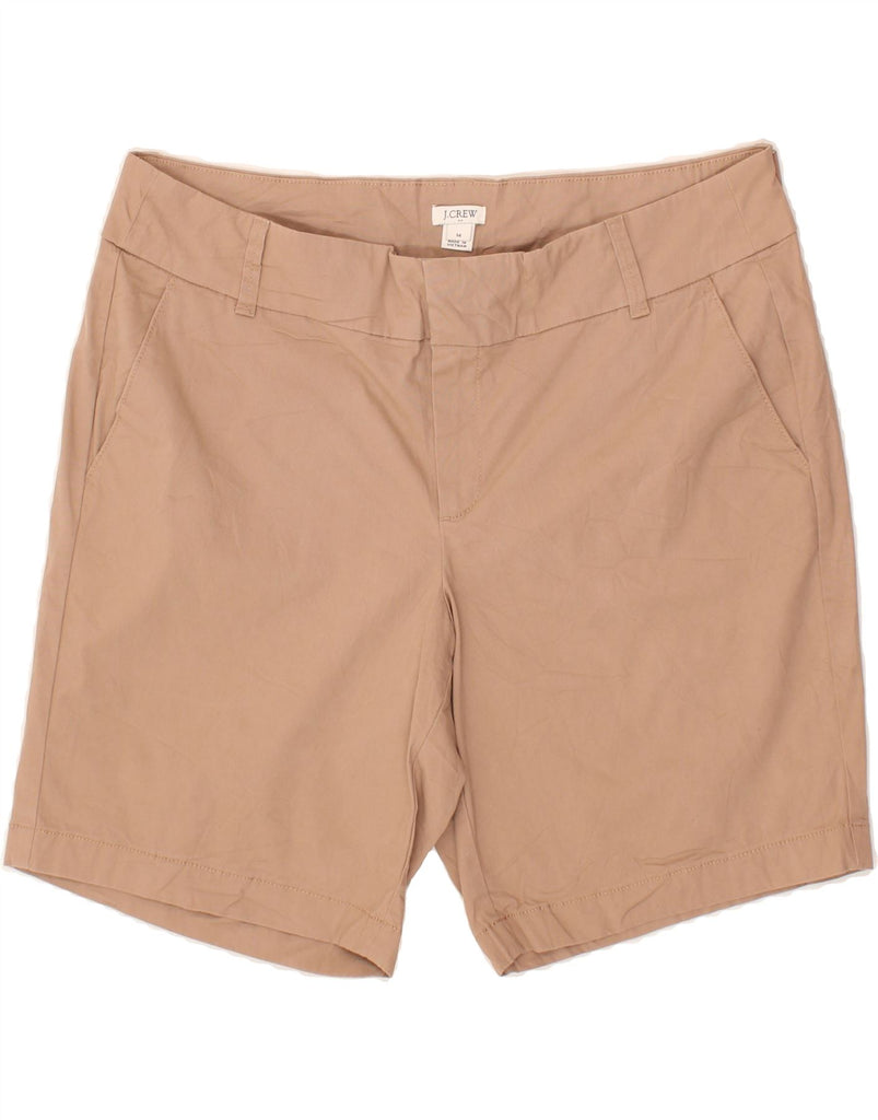 J. CREW Womens Chino Shorts US 14 XL W36 Brown Cotton | Vintage J. Crew | Thrift | Second-Hand J. Crew | Used Clothing | Messina Hembry 