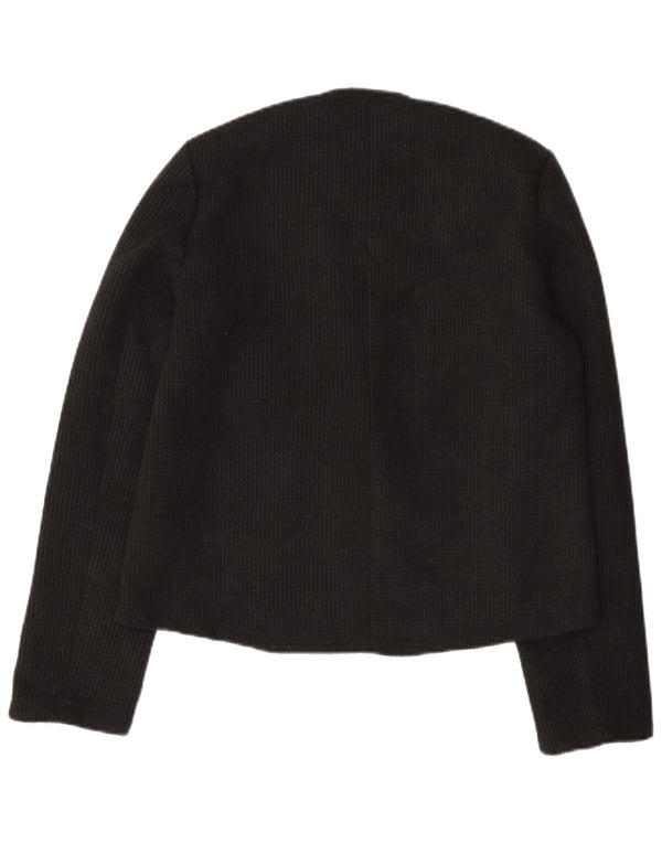 Zara Womens 3 Button Blazer Jacket UK 10 Small Black