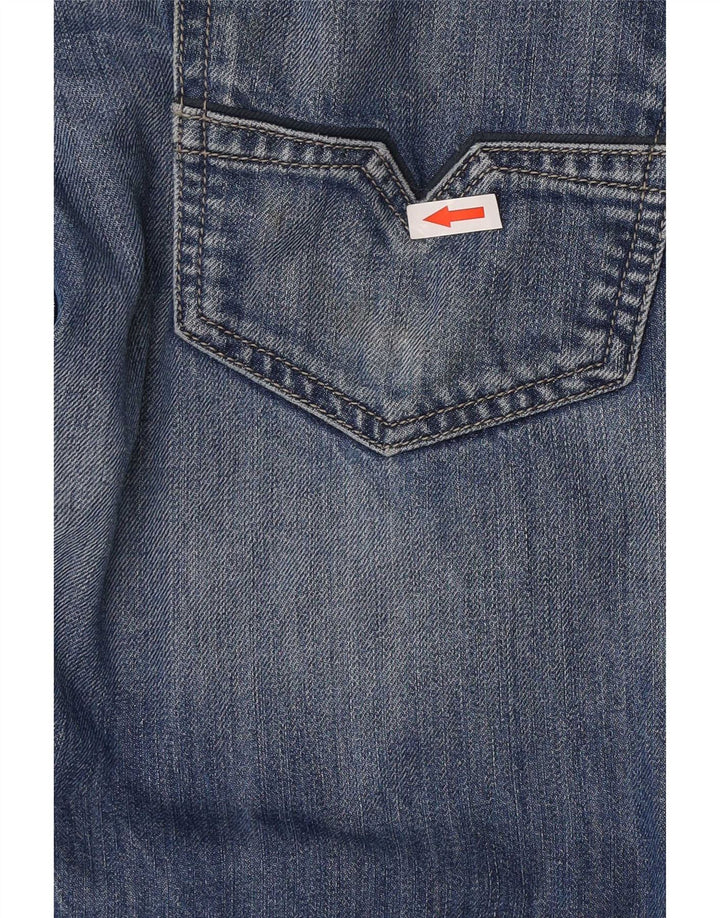 Diesel Mens Straight Jeans W34 L34 Blue Cotton
