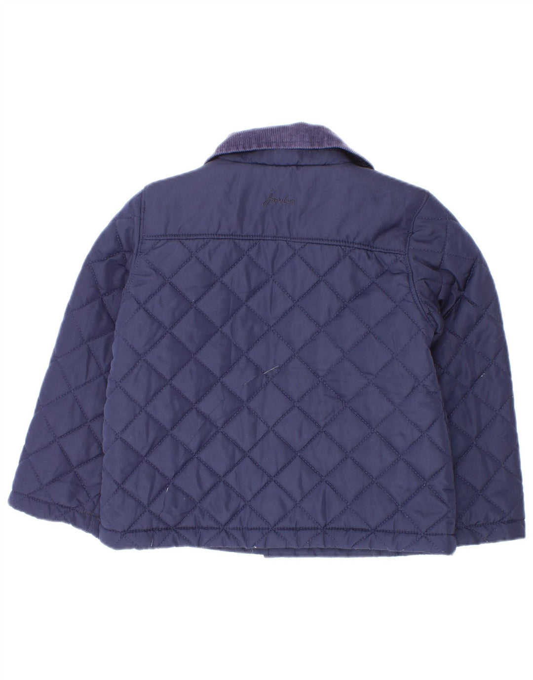 Joules Boys Quilted Jacket 2-3 Years Navy Blue Polyester