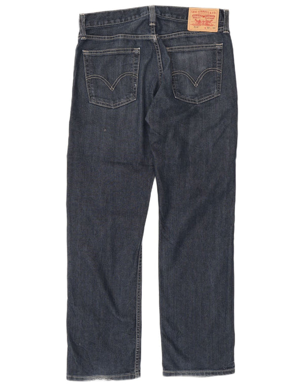 Levi's Mens 514 Slim Straight Jeans W32 L30 Navy Blue Cotton
