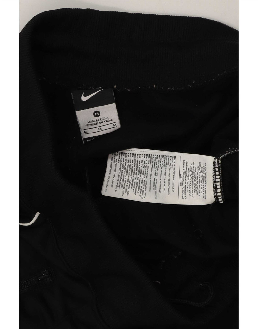 Nike Womens Tracksuit Trousers UK 14 Medium Black Polyester
