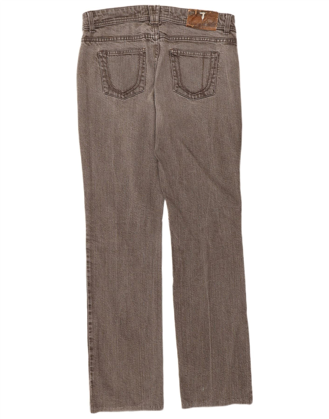 Trussardi Womens Straight Jeans W28 L30 Brown Cotton