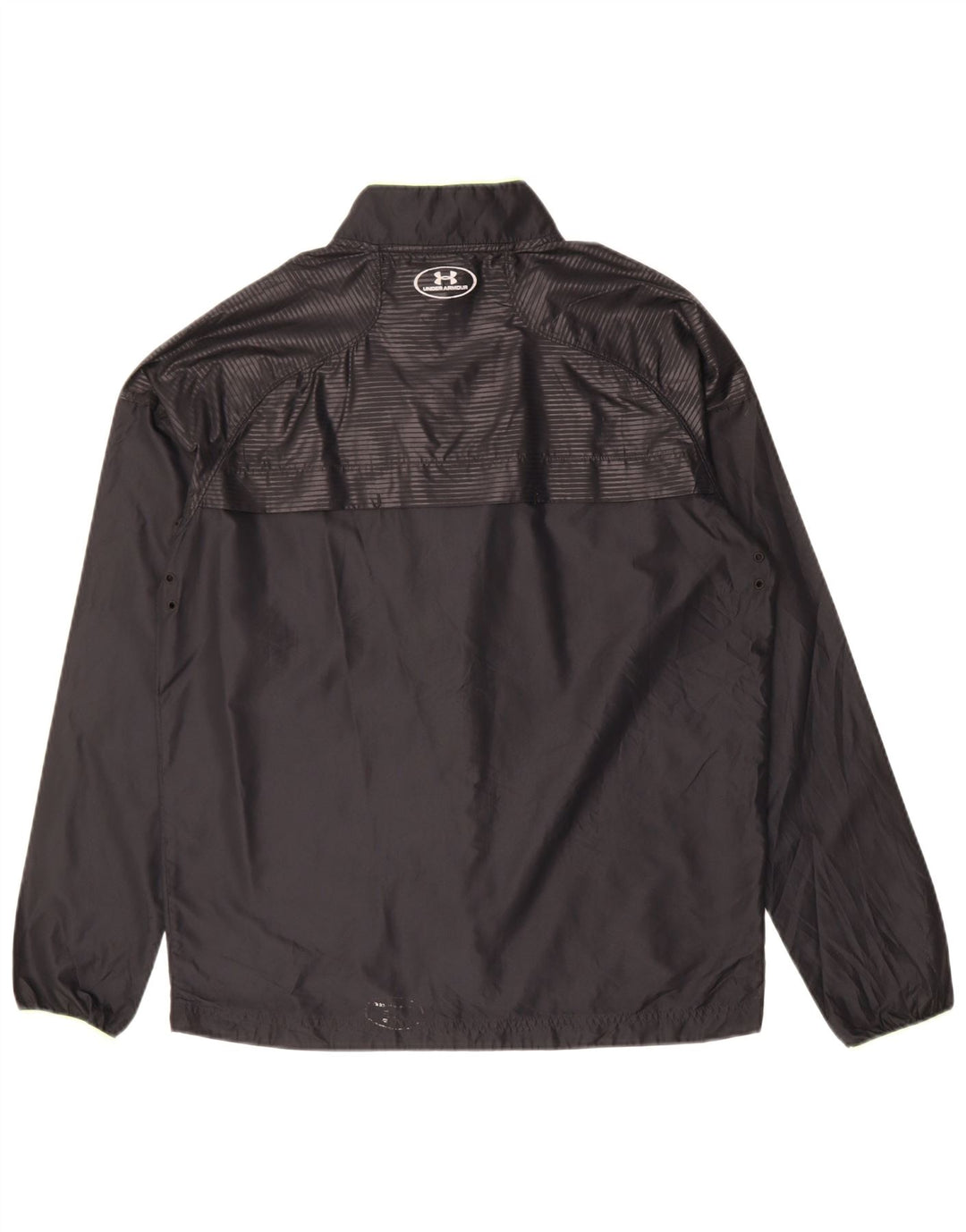 UNDER ARMOUR Mens Tracksuit Top Jacket Medium Black Polyester