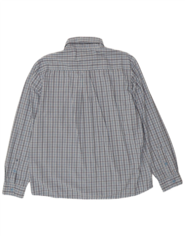 WRANGLER Mens Shirt XL Blue Check Cotton