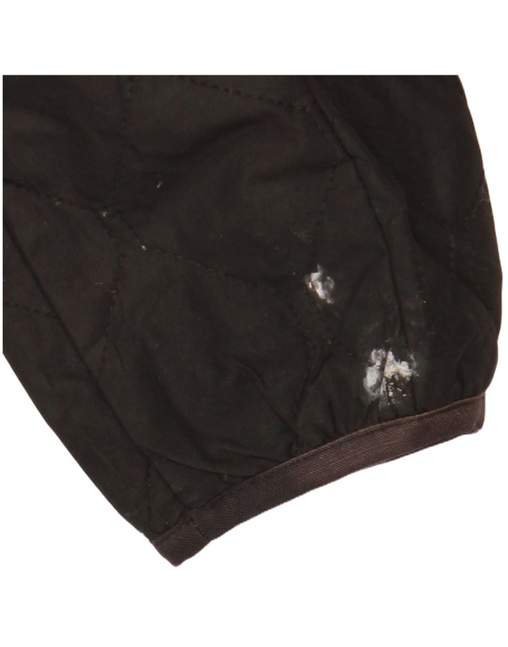 Eddie Bauer Womens Quilted Jacket UK 16 Large Black Polyester