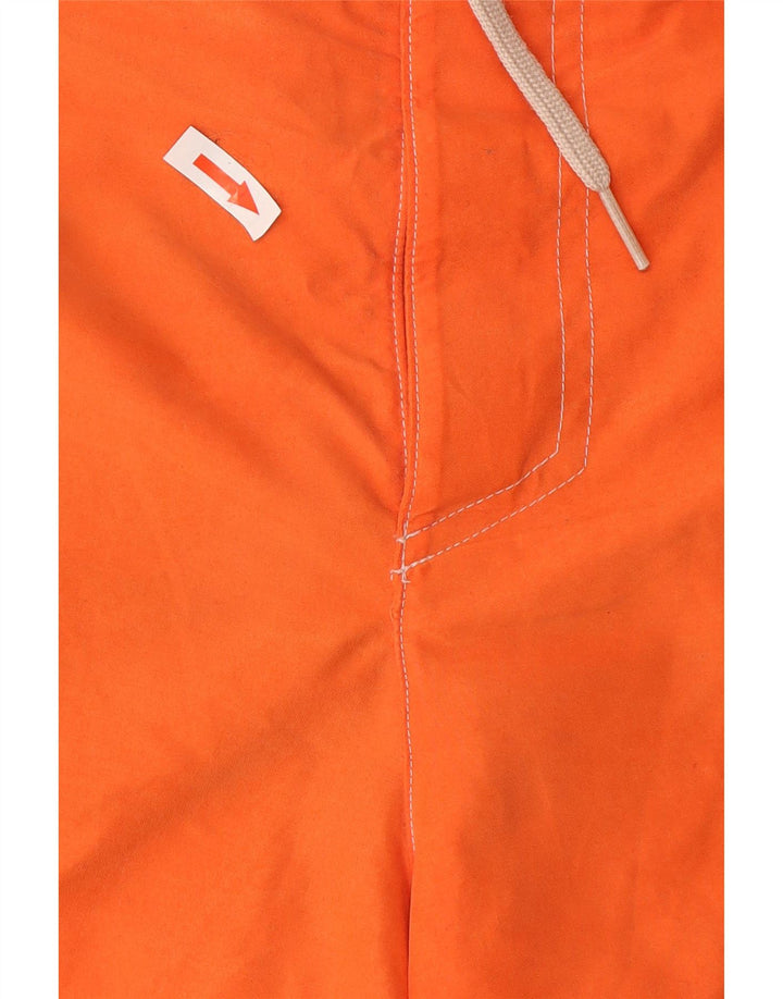 Fila Mens Graphic Swimming Shorts Large  Orange Colourblock Polyester