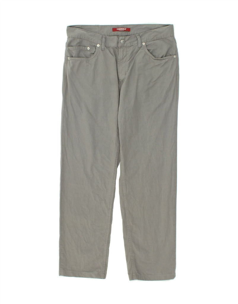 CARRERA Mens 700 Straight Casual Trousers W34 L27 Grey Cotton Vintage Carrera and Second-Hand Carrera from Messina Hembry 