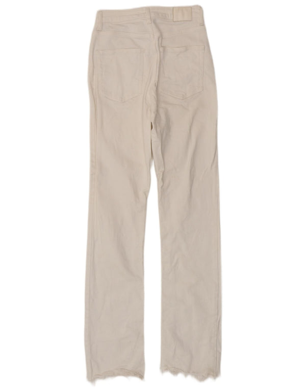 Zara Womens Slim Jeans EU 36 XS W26 L32 White Cotton