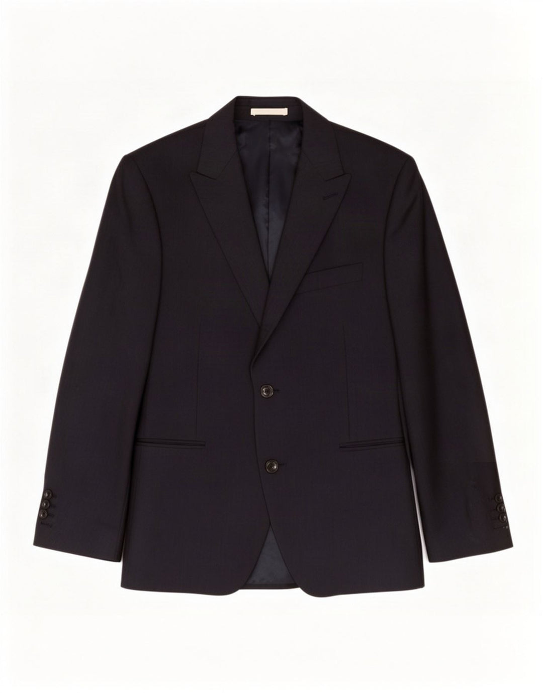Marks & Spencer Mens 2 Button Blazer Jacket UK 38 Medium Navy Blue Wool
