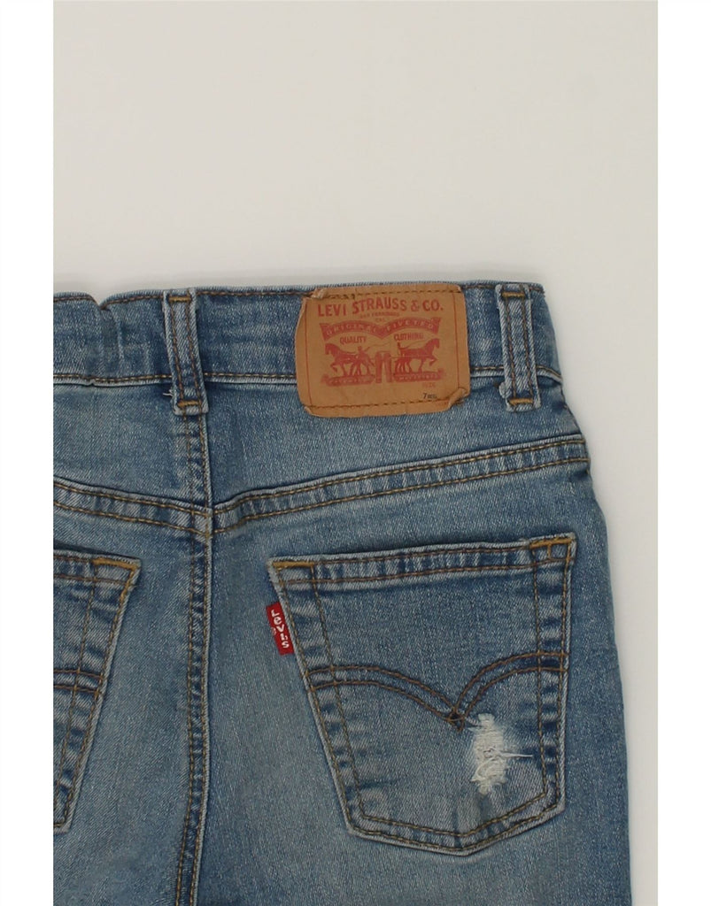 LEVI'S Boys 511 Distressed Denim Shorts 6-7 Years W22  Blue Cotton | Vintage Levi's | Thrift | Second-Hand Levi's | Used Clothing | Messina Hembry 