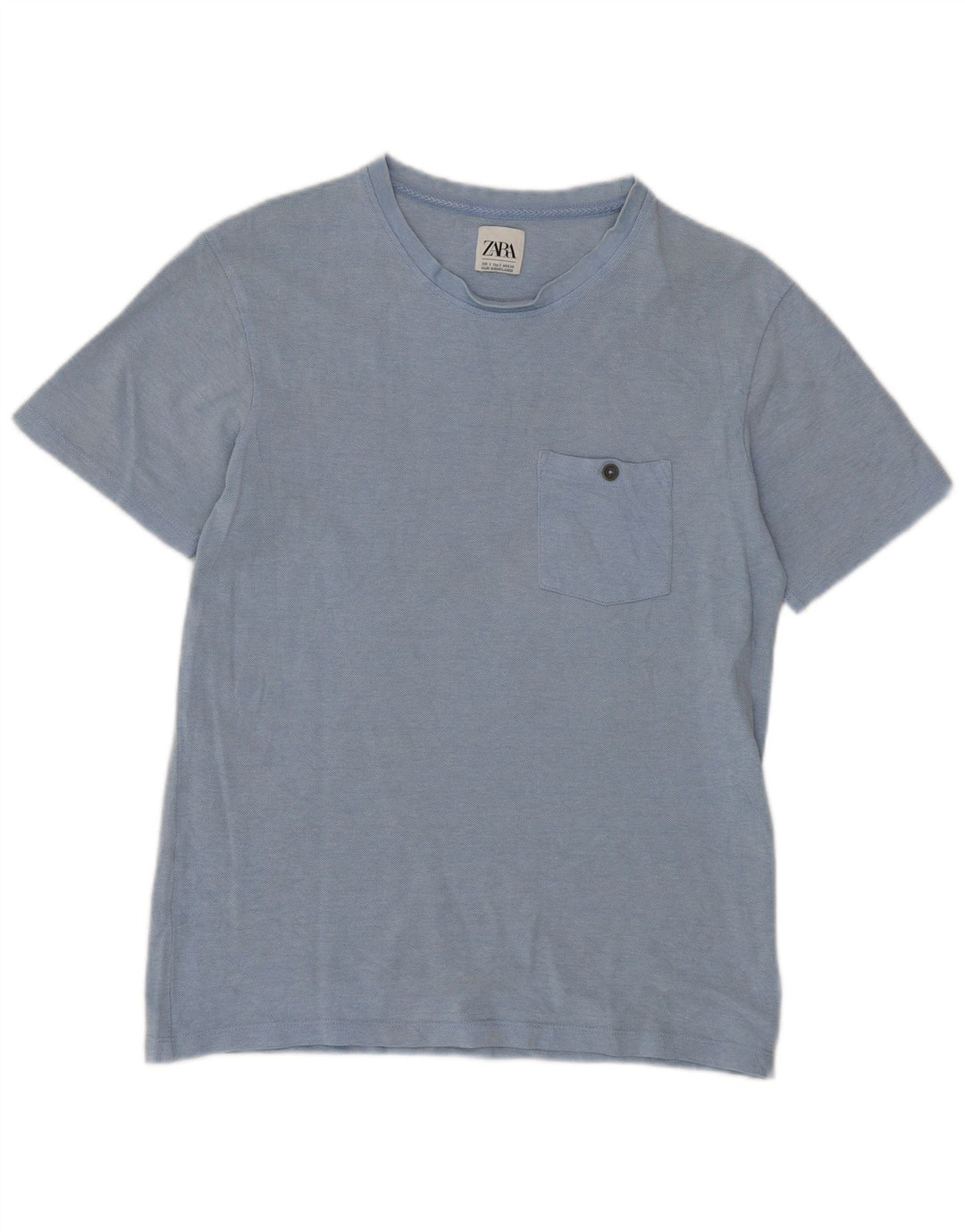 Zara Mens T-Shirt Top Small Blue