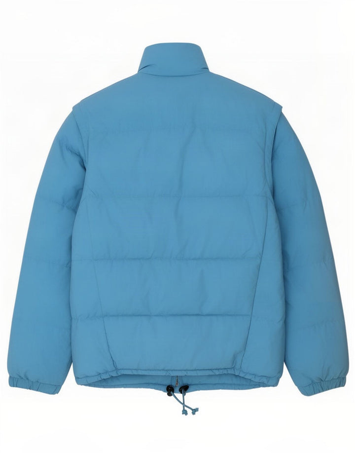 Vintage Mens Padded Jacket UK 40 Large Blue Polyamide
