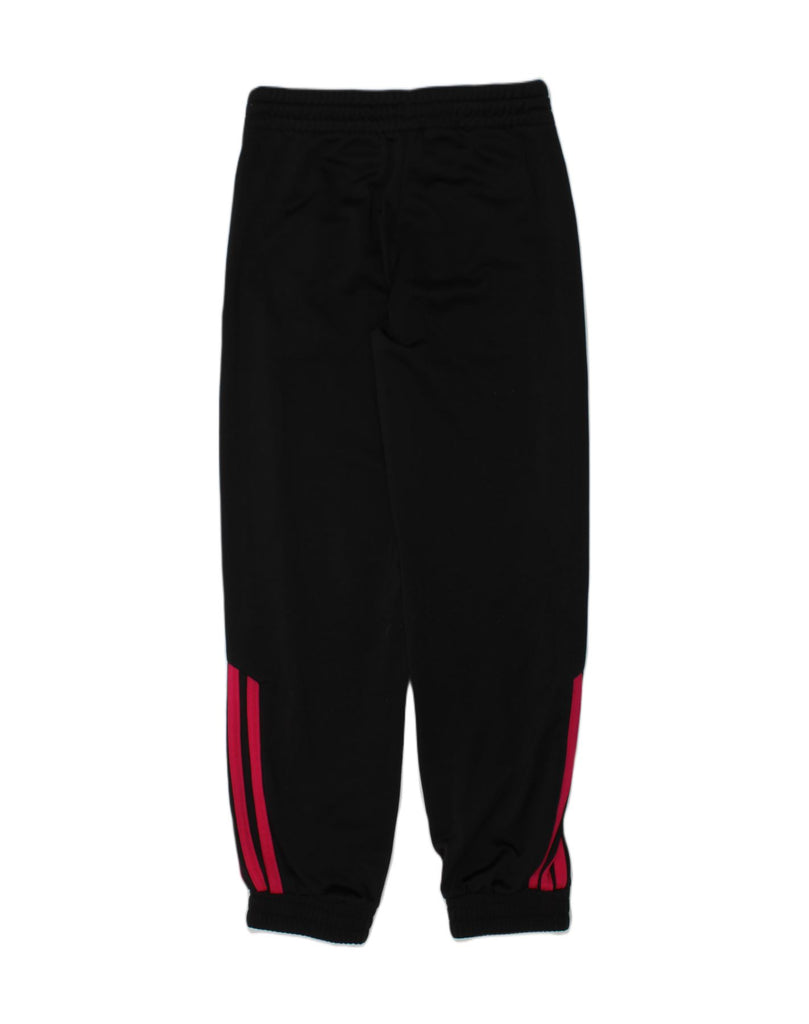 ADIDAS Girls Tracksuit Trousers Joggers 7-8 Years Black Polyester | Vintage Adidas | Thrift | Second-Hand Adidas | Used Clothing | Messina Hembry 