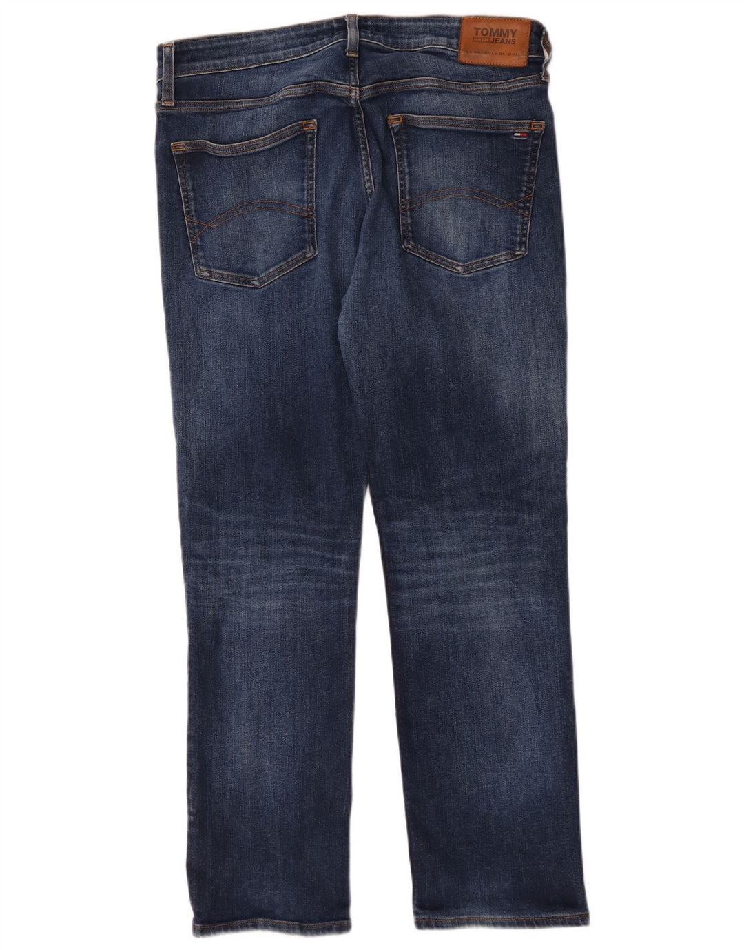 Tommy Hilfiger Mens Straight Jeans W36 L30 Blue Cotton