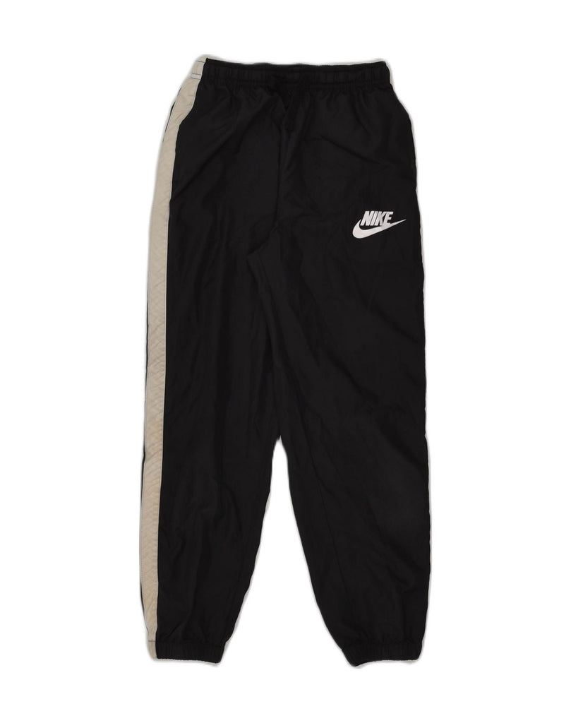 NIKE Boys Tracksuit Trousers 10-11 Years Medium Black Polyester | Vintage Nike | Thrift | Second-Hand Nike | Used Clothing | Messina Hembry 