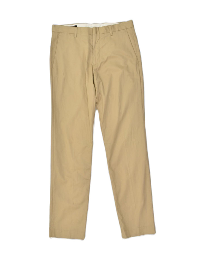 J. CREW Mens Ludlow Slim Casual Trousers W29 L32 Beige Cotton | Vintage J. Crew | Thrift | Second-Hand J. Crew | Used Clothing | Messina Hembry 