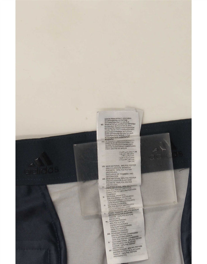 Adidas Mens Chino Shorts W36 Large Navy Blue Spotted Polyester