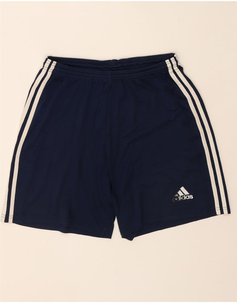 ADIDAS Mens Sport Shorts Large  Navy Blue Polyester Vintage Adidas and Second-Hand Adidas from Messina Hembry 