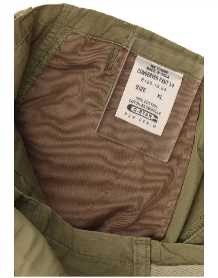G-Star Mens Capri Cargo Trousers XL W40 L22 Khaki Cotton