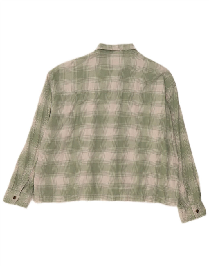 CARHARTT Mens Shirt Large Green Check Cotton