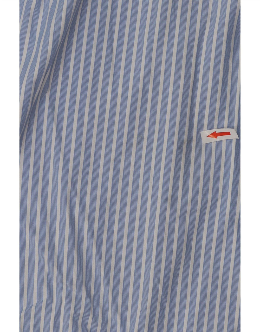 MASSIMO DUTTI Mens Shirt Size 16 1/2 Large Blue Striped Cotton