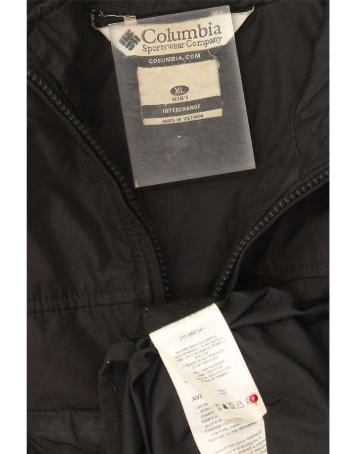 Columbia Mens Interchange Liner Bomber Jacket UK 42 XL Black Polyester