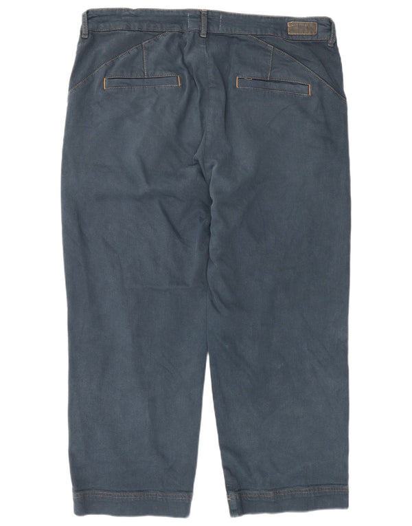 Fat Face Womens Naomi Straight Cropped Trousers UK 18 XL W36 L24 Blue