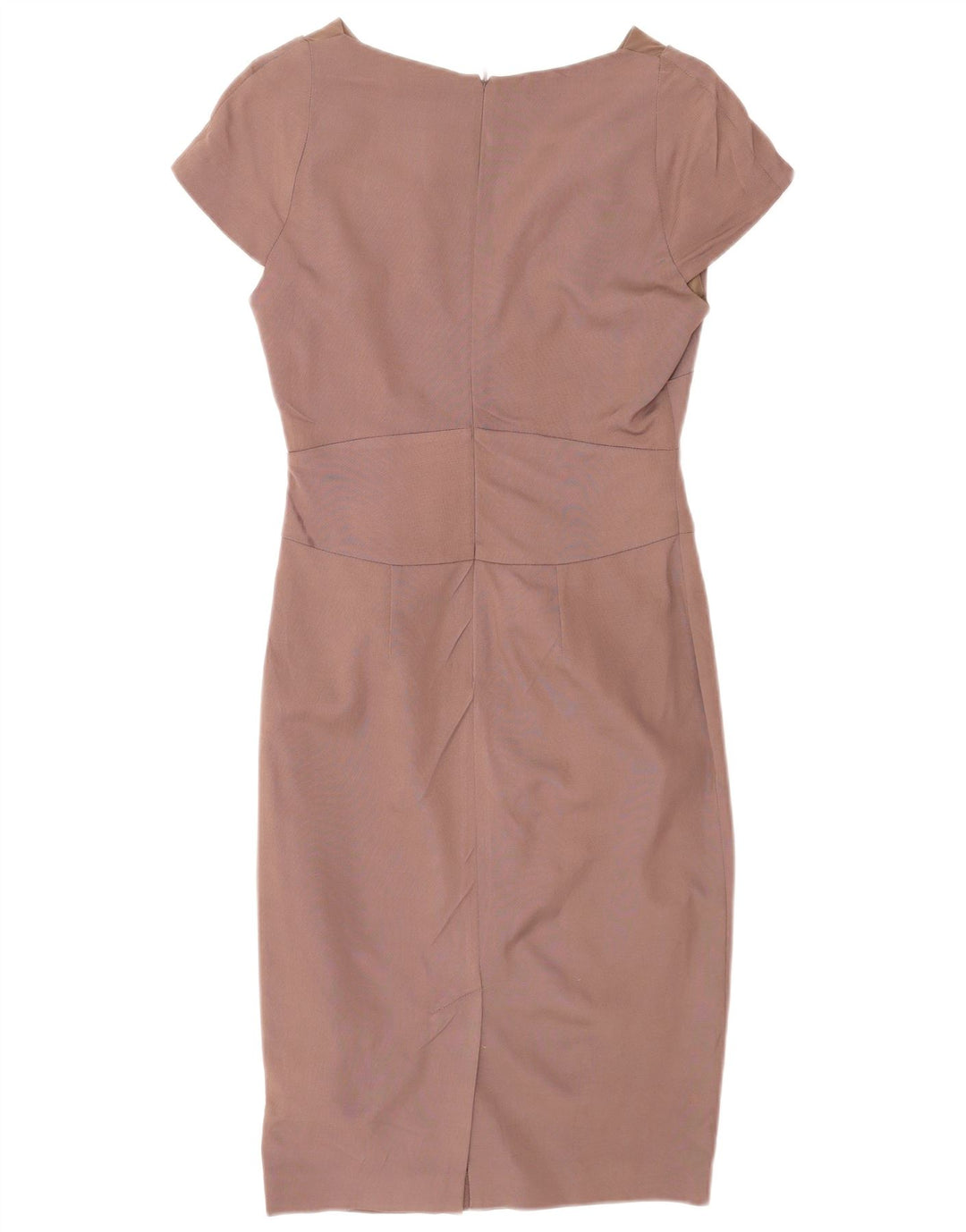 Reiss Womens Sheath Dress UK 8 Small  Brown Viscose
