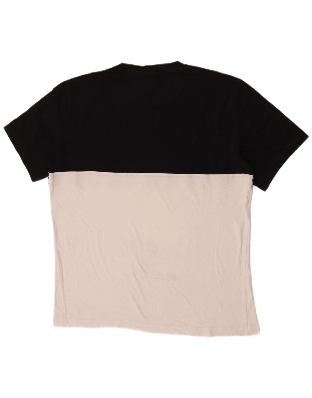 Champion Mens Graphic T-Shirt Top XL Black Colourblock