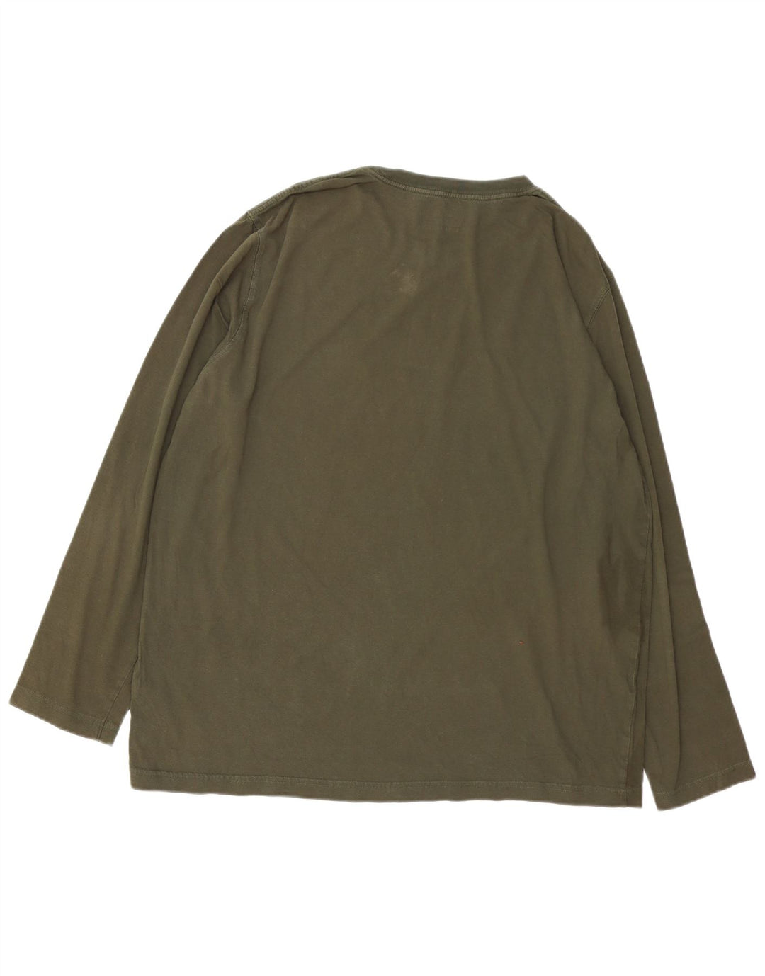 TIMBERLAND Mens Regular Fit Graphic Top Long Sleeve XL Khaki Cotton